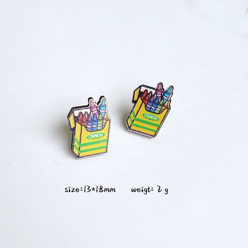 Wholesale Teacher's Day Wooden Earrings